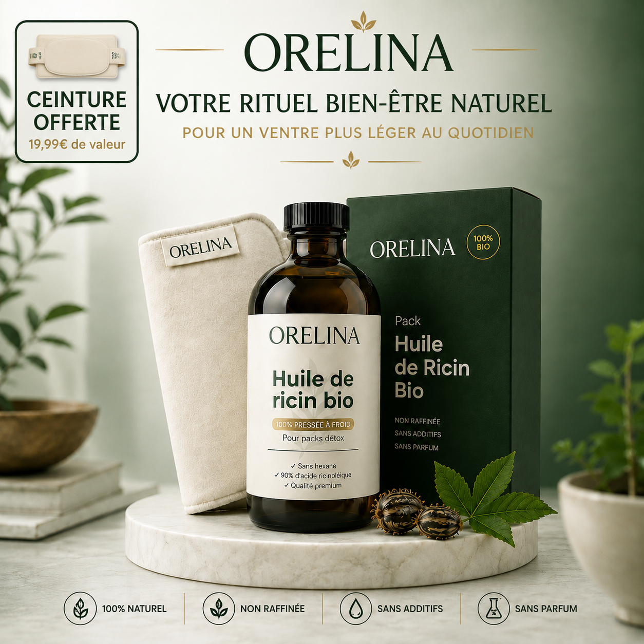 ORELINA PACK DETOX À L'HUILE DE RICIN